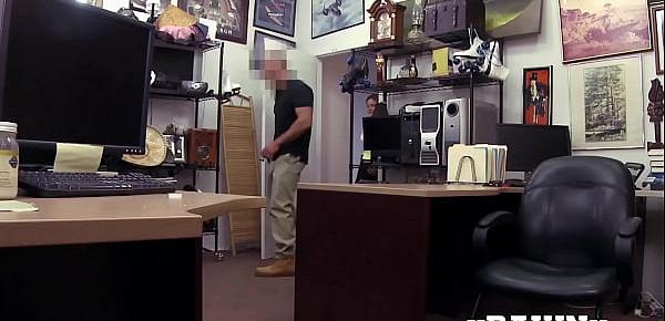  Little cutie with big booty earns cash banging in pawnshop